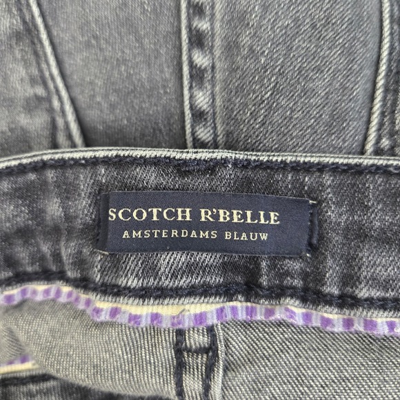 Scotch RBelle Amsterdams Blauw Girls 16 La Charmante Slim Jeans Washed Black - Picture 3 of 12